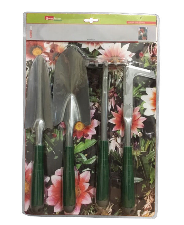 Green Forest Garden Mini Tool Set - 4 Pack