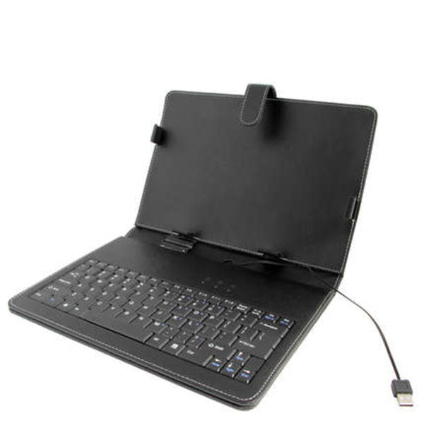 Elonex 10 Inch Leather Case and QWERTY Keyboard For Etouch Tablet