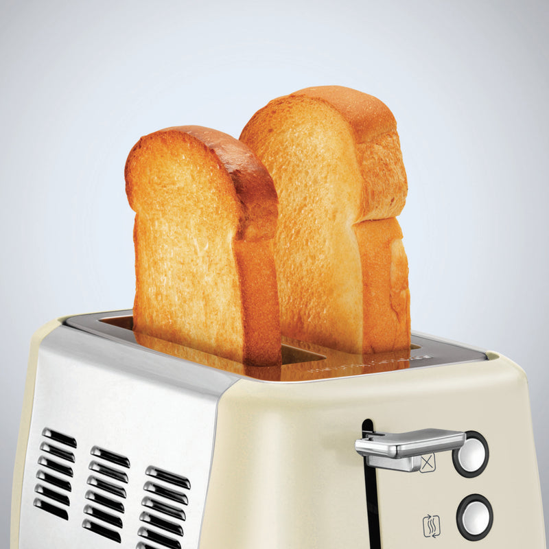 Morphy Richards 224407 Evoke 2 Slice Toaster - Cream and Stainless Steel