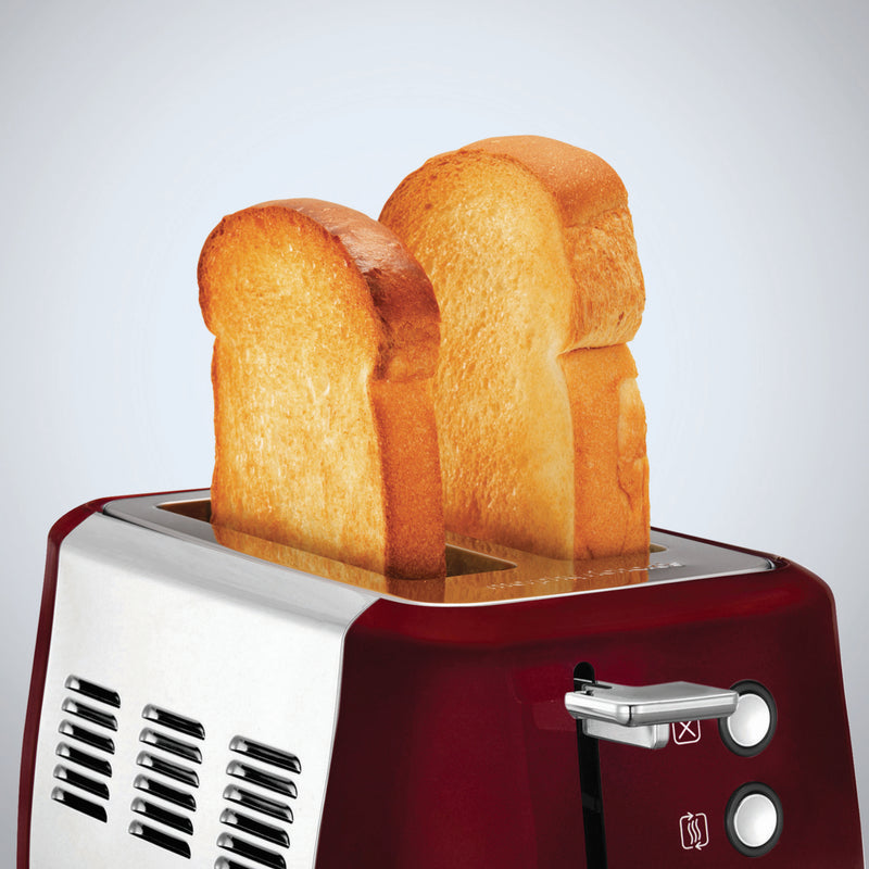 Morphy Richards 224408 Evoke 2 Slice Toaster - Red and Stainless Steel