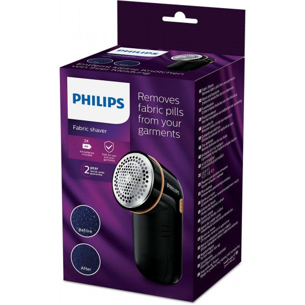 Philips GC026/80 Automatic Fabric Shaver with Height Adjustment Cap - Black