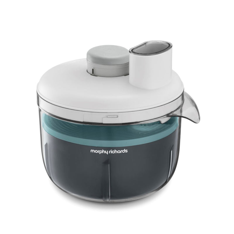 Morphy Richards 401012 Food Processor, All in One Easy Storage, 350 W - White