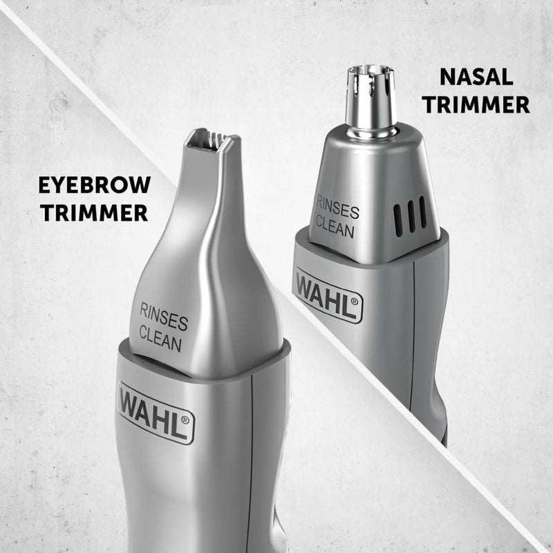 Wahl 2-in-1 Wet & Dry Personal Trimmer, Nose Trimmer and Facial Hair Trimmer