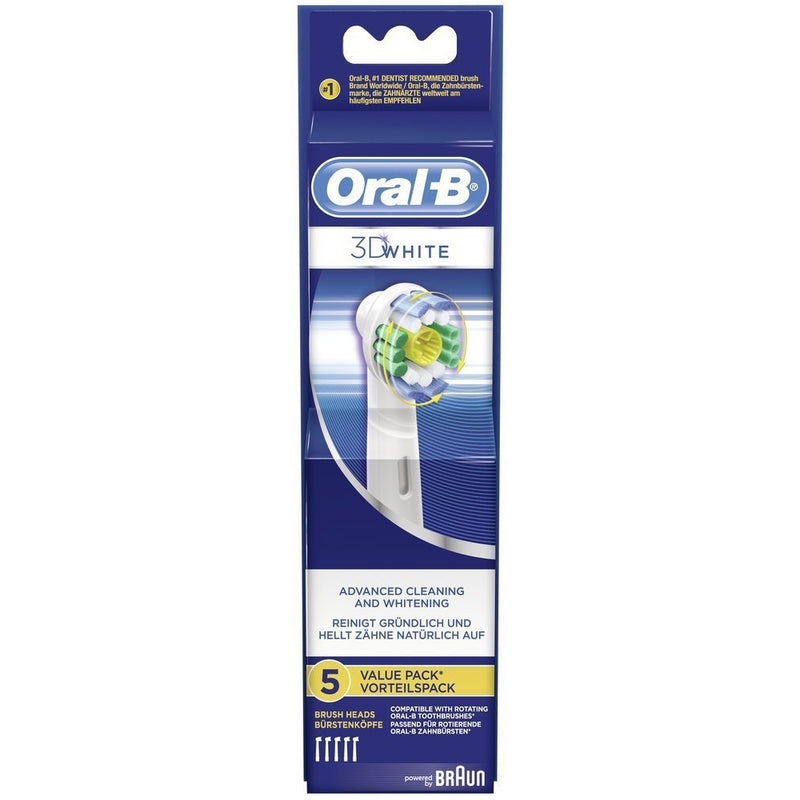 Braun Oral-B 3D White Replacement Toothbrush Heads - 5 Pack