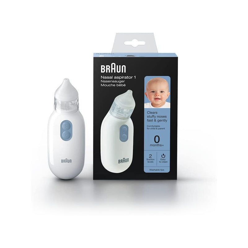 Braun BNA100 Nasal Aspirator for Babies, Two Settings, 0+ Months