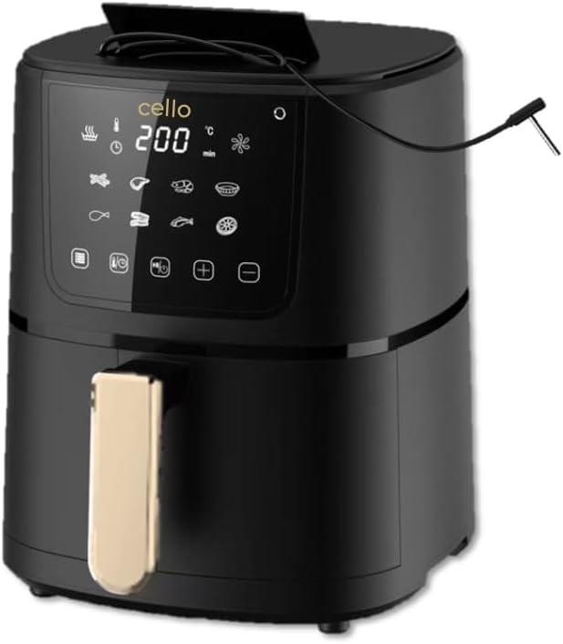 Cello 4 Litre Perfect Temp Compact Air Fryer - Black