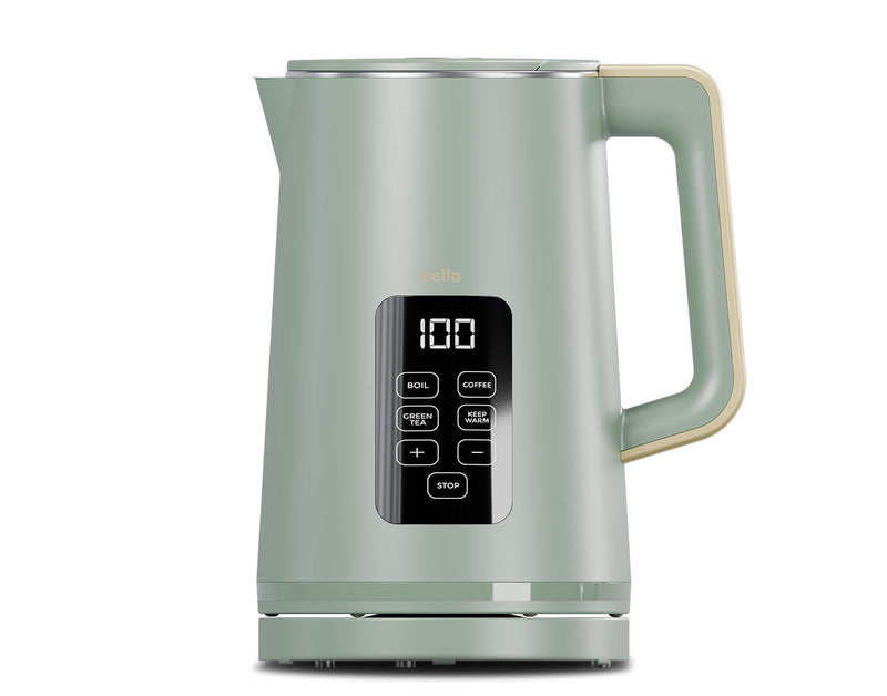 Cello Electric Digital Kettle with Temperature Control - Sage Green