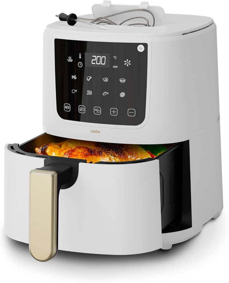 Cello 4 Litre Perfect Temp Compact Air Fryer - White