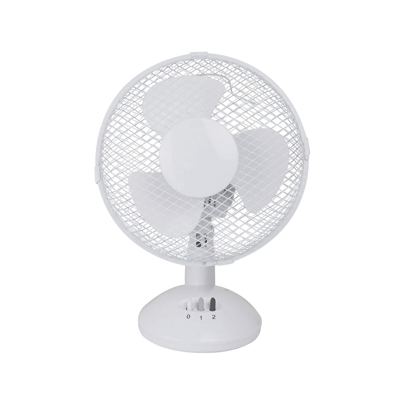 Fine Elements 9" Inch Oscillating Lightweight Desk Fan, 2 Speed Settings