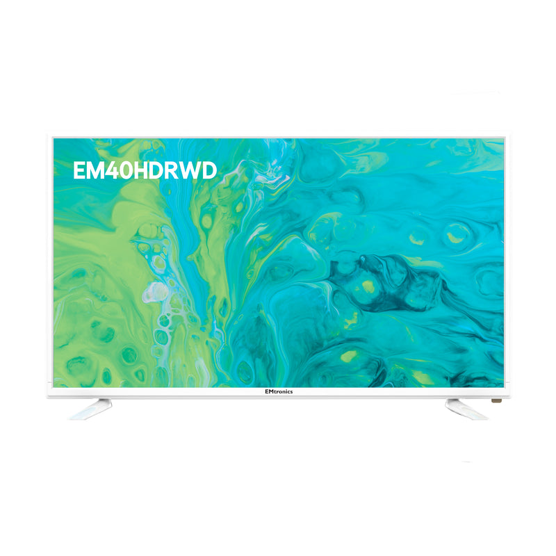 EMtronics EM40HDRWD 40" Inch Full HD LED TV with Built-in DVD Player - White