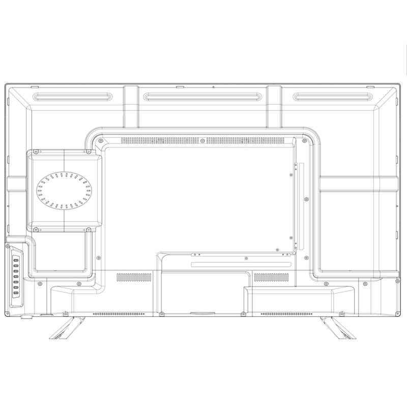 EMtronics 43" Full HD 1080p LED TV with Built-in DVD Player