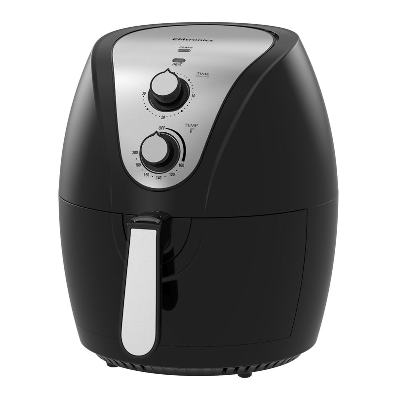 EMtronics Air Fryer 4.5L with 30 Minute Timer - Black