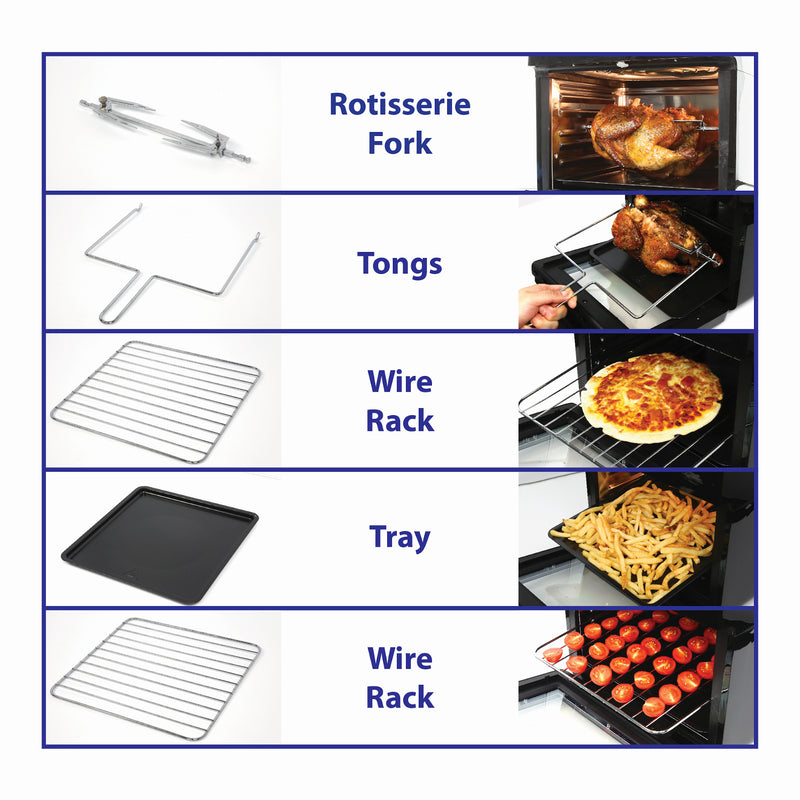 EMtronics 12L Digital Air Fryer Oven Combi with Timer