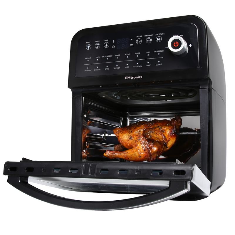 EMtronics 12L Digital Air Fryer Oven - Silver