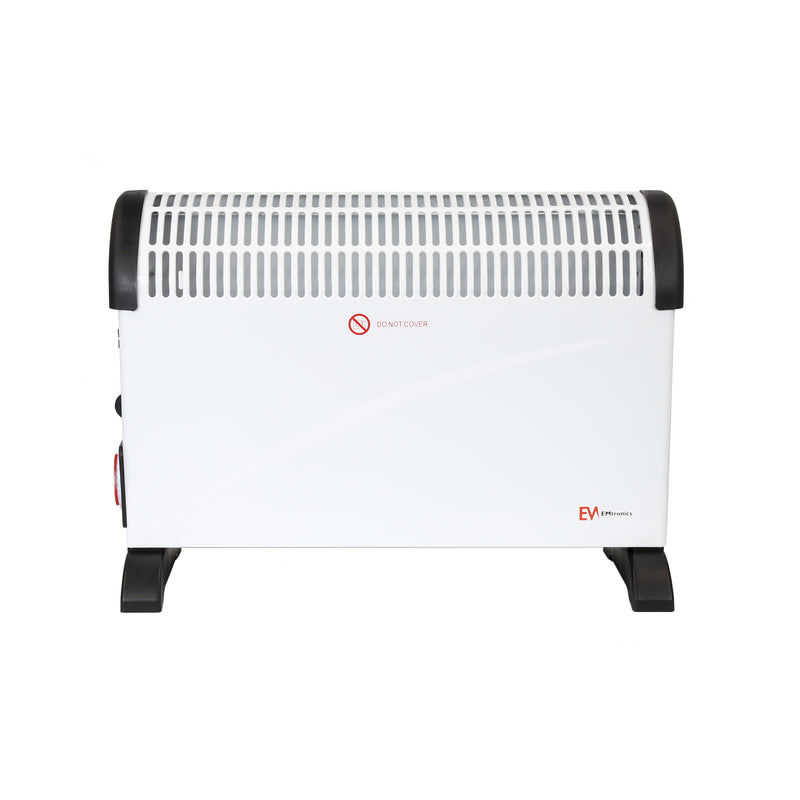 EMtronics 2KW Convector Heater Radiator with Adjustable Thermostat and Timer