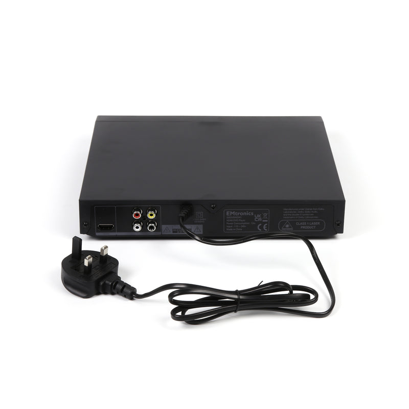 EMtronics DVD Player with HDMI and AV Cables