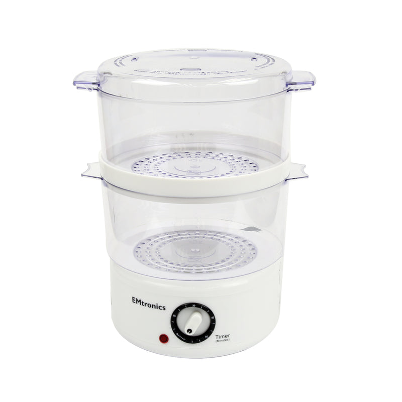 EMtronics 2 Tier Food Steamer - 4 Litre