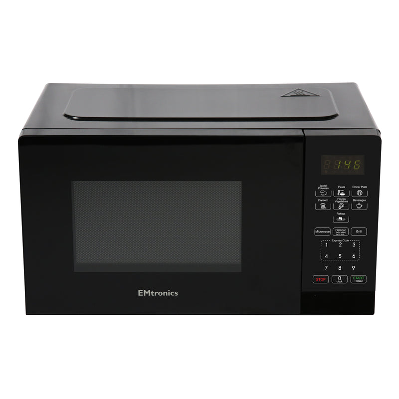 EMtronics 28 Litre Microwave 900W with Grill - Black