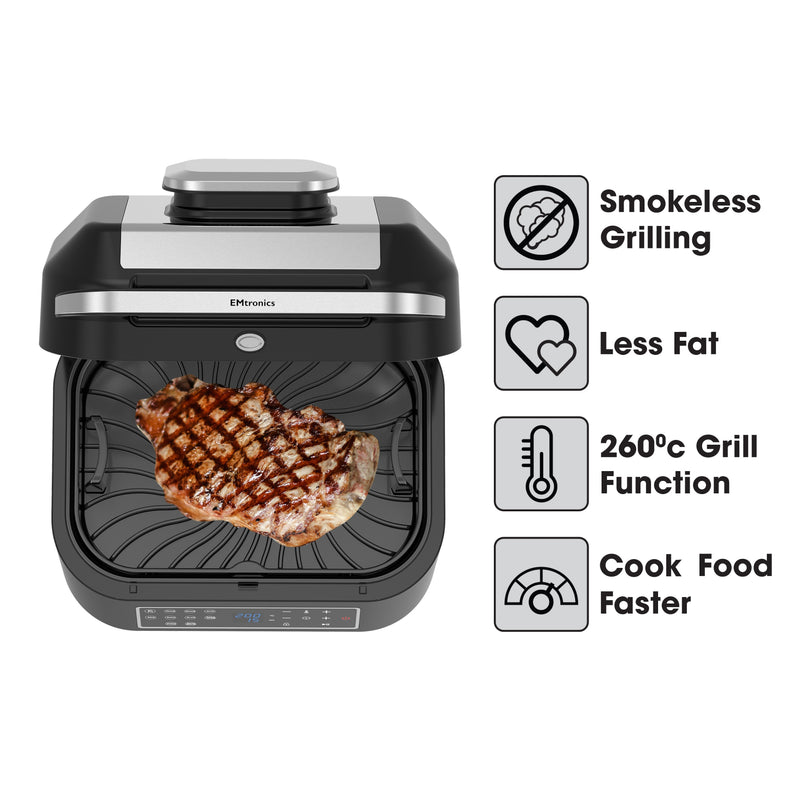 EMtronics Digital Air Fryer and Grill 6.3 Litre