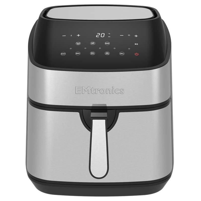 EMtronics EMAFSD9S Digital 9L Air Fryer - Stainless Steel