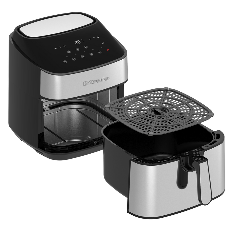 EMtronics EMAFSD9S Digital 9L Air Fryer - Stainless Steel