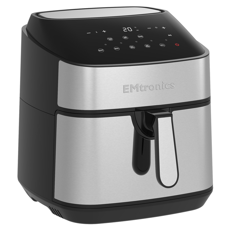 EMtronics EMAFSD9S Digital 9L Air Fryer - Stainless Steel