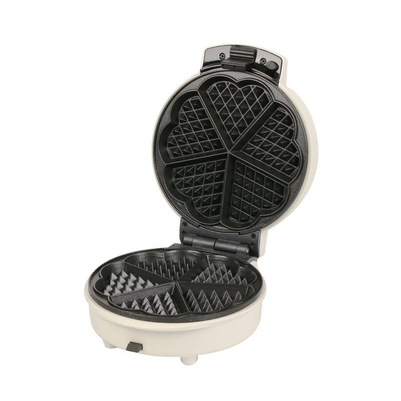 EMtronics Waffle Maker Non-Stick - Cream