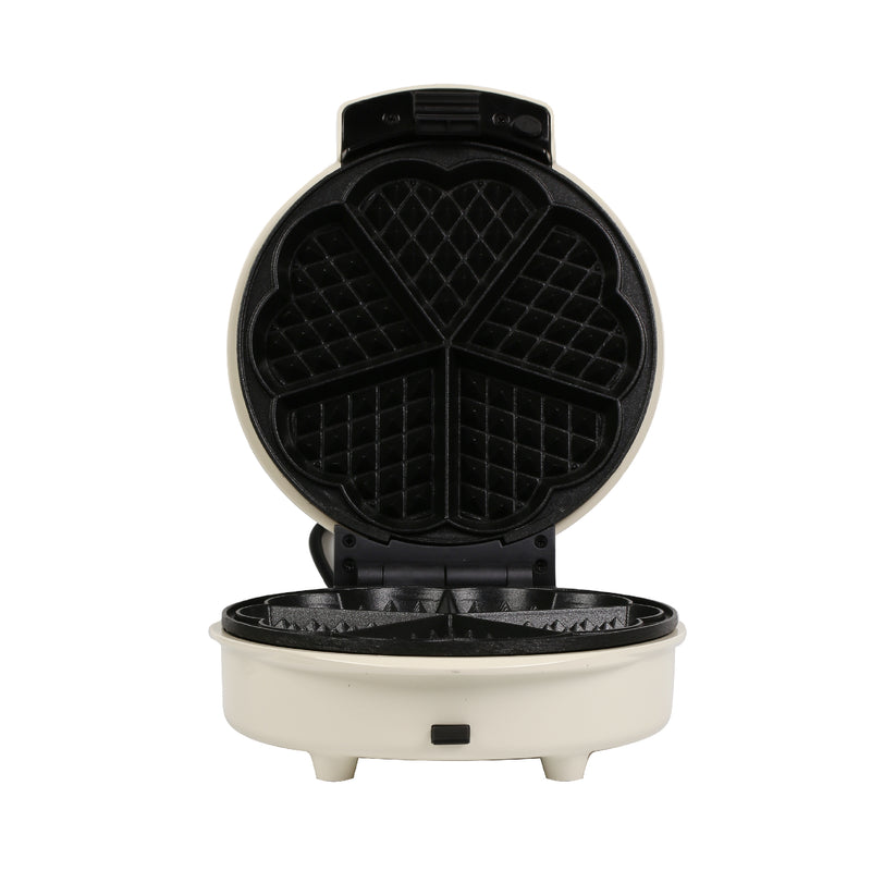 EMtronics Waffle Maker Non-Stick - Cream