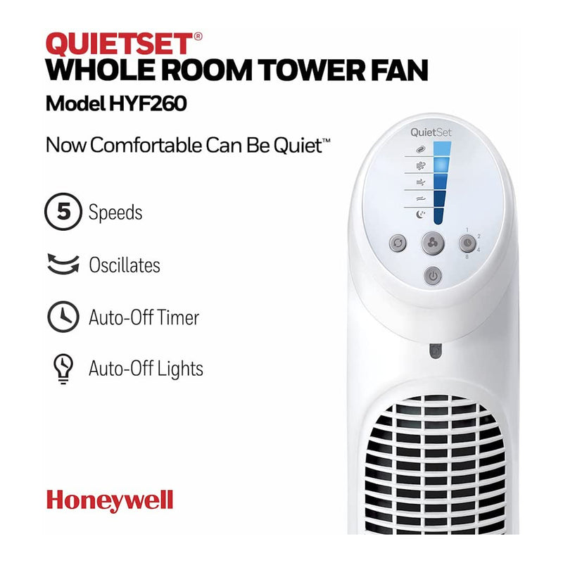 Honeywell HYF260 Quietset 32" Inch Oscillating Tower Fan