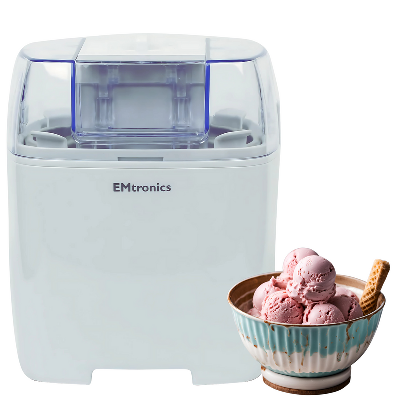 EMtronics 1.5L Electric Ice Cream Maker - White