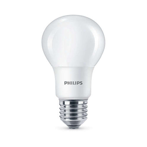 2 x Philips 8 - 60W Frosted E27 Edison LED Bulb 806lm - Warm White