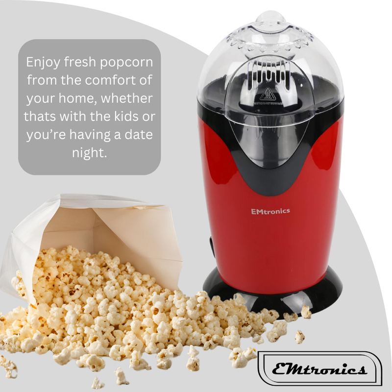 EMtronics EMPM21 Electric Popcorn Maker - Red