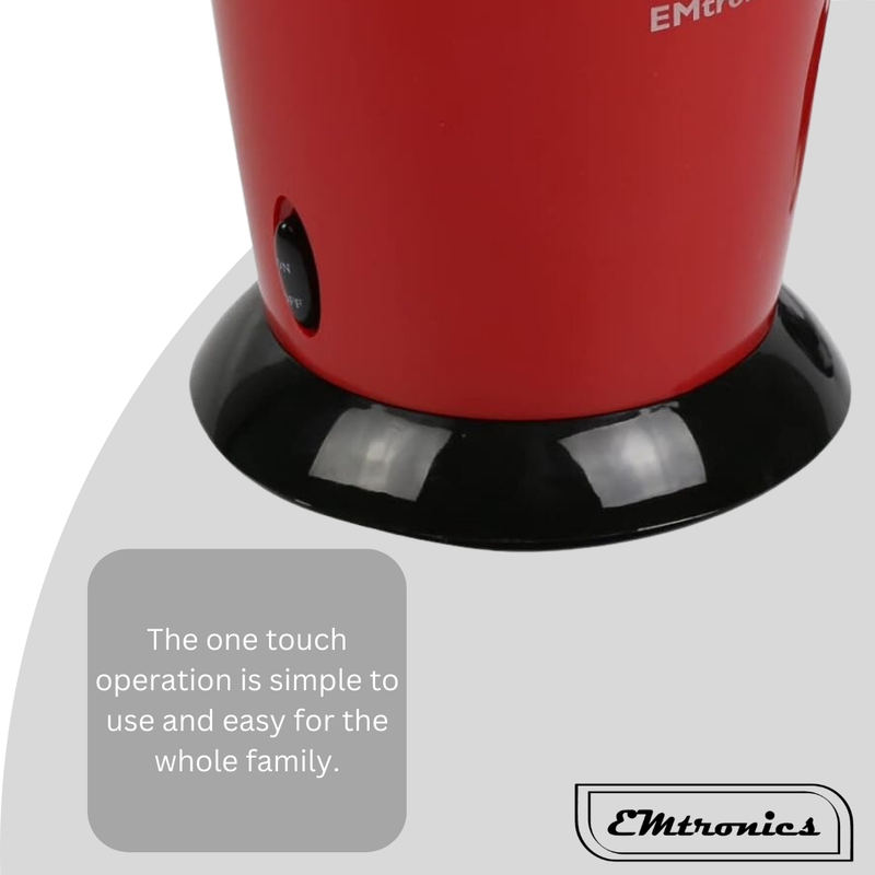 EMtronics EMPM21 Electric Popcorn Maker - Red