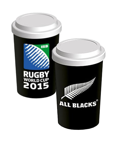 New Zealand All Blacks Rugby Ceramic Travel Cup From 2015 World Cup