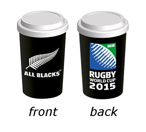 New Zealand All Blacks Rugby Ceramic Travel Cup From 2015 World Cup