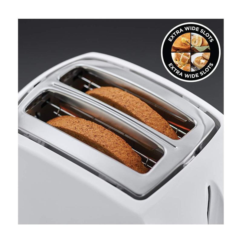 Russell Hobbs - Textures - 2 Slice Toaster - White