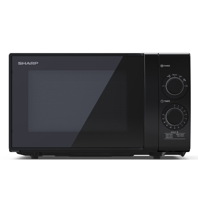 Sharp YC-GS01U-B 20 L 700W Microwave With Defrost Function - Black