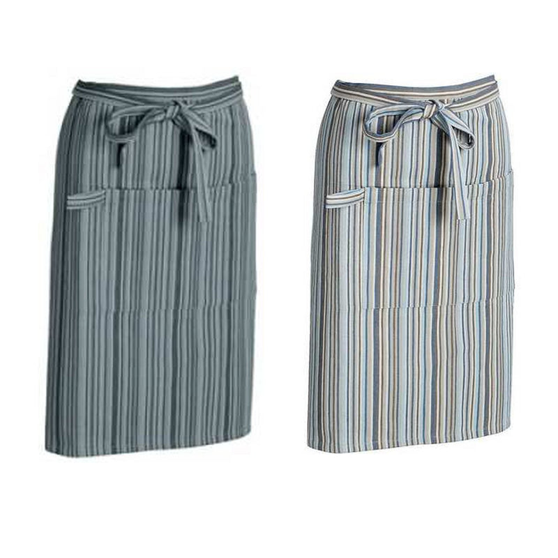 Sagaform Stripy 100% Cotton Unisex BBQ Bistro Apron with Front Pocket