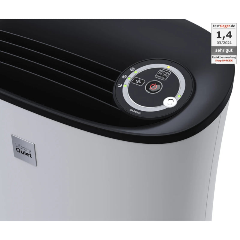 Sharp UA-PE30U-WB Air Purifier with Sleep Mode and Filter System - White