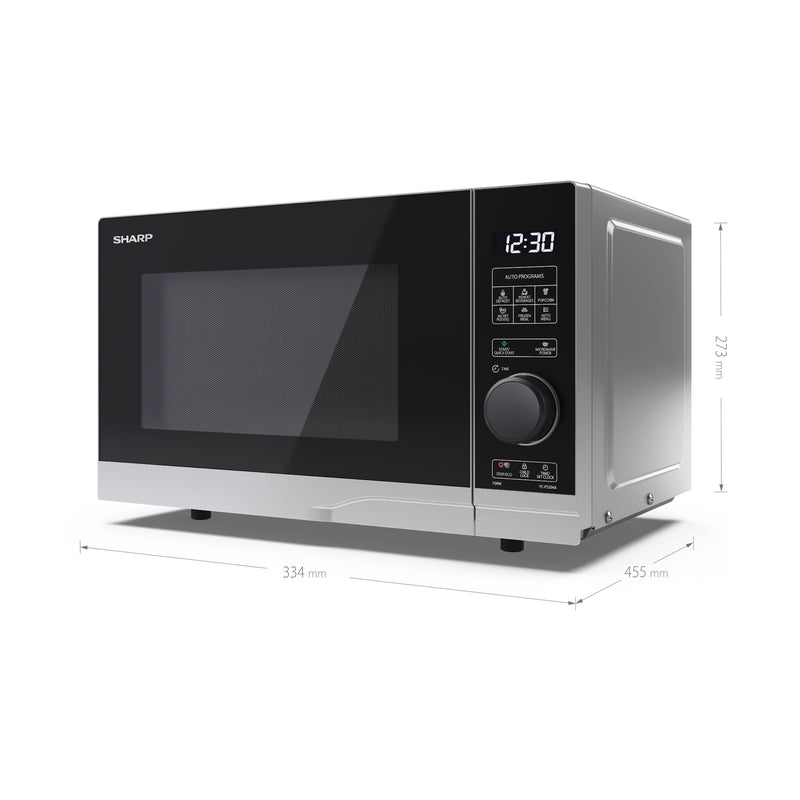 Sharp YC-PS204AU-S 20L 700W Microwave Oven with Defrost Function - Silver