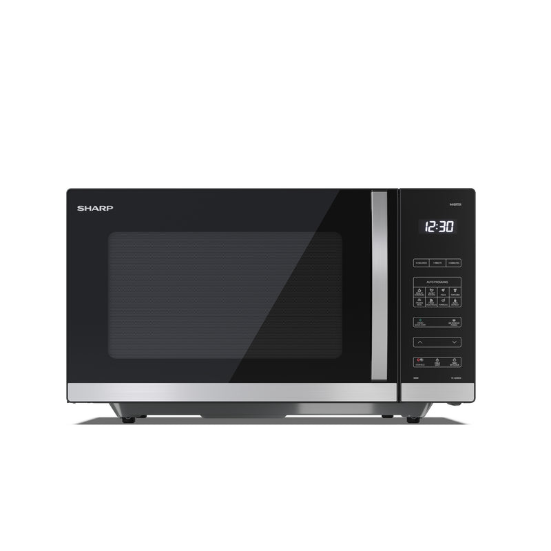 Sharp YC-QS302AU-B 30 Litre 900W Digital Flatbed Microwave Oven - Black