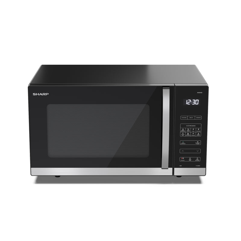 Sharp YC-QS302AU-B 30 Litre 900W Digital Flatbed Microwave Oven - Black